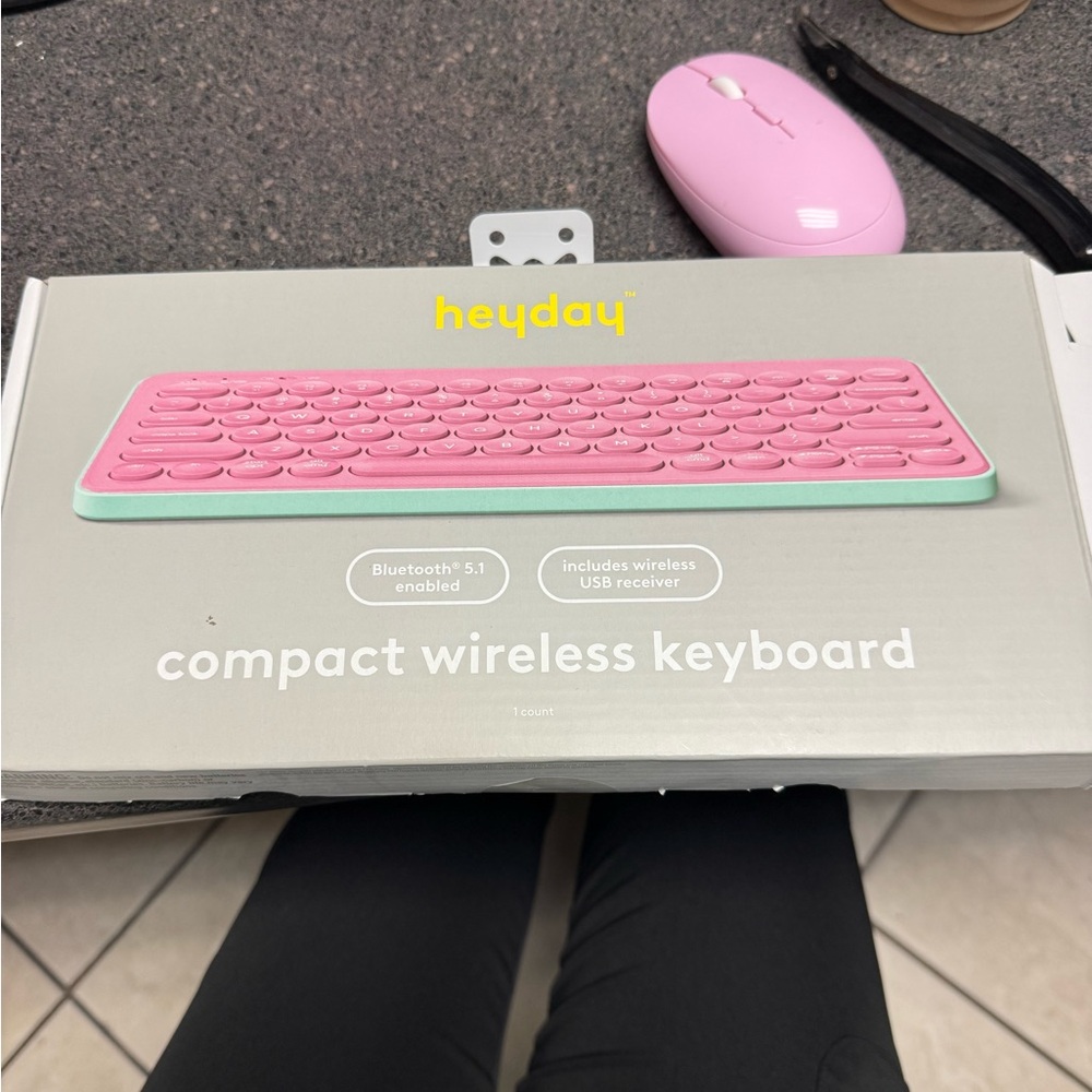 Heyday Pink Bluetooth Keyboard
